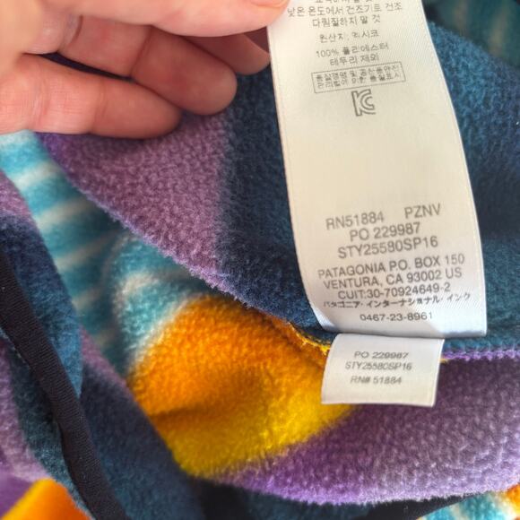 Patagonia Men's Synchilla Fleece Pullover Fitz Stripe Cabincore Size Small - Picture 8 of 9